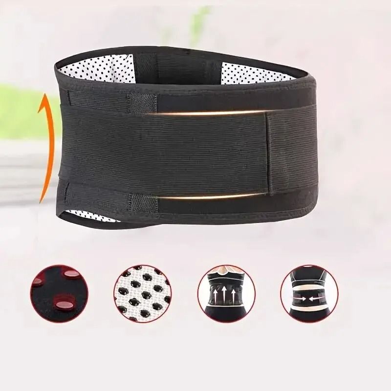 Adjustable Self Heating Lumbar Support Belt With Magnetic Back Support 1