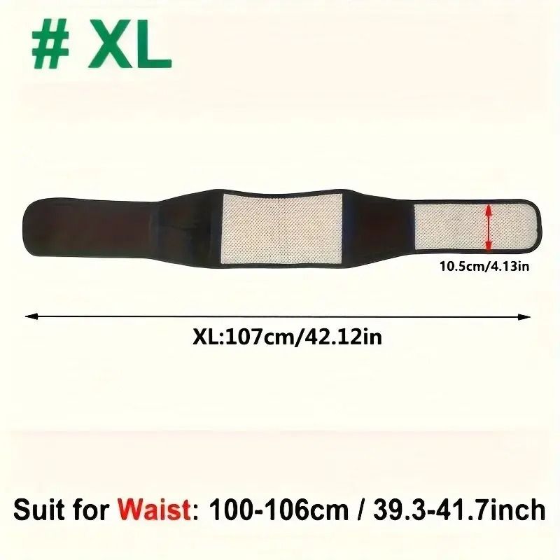 Adjustable Self Heating Lumbar Support Belt With Magnetic Back Support 5
