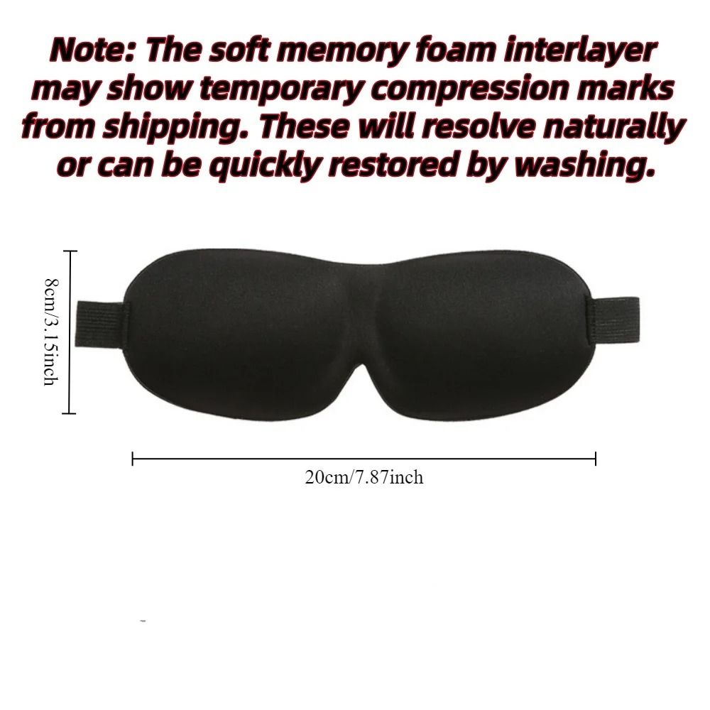 3D Memory Foam Sleep Mask For Light Blocking And Comfortable Rest 2