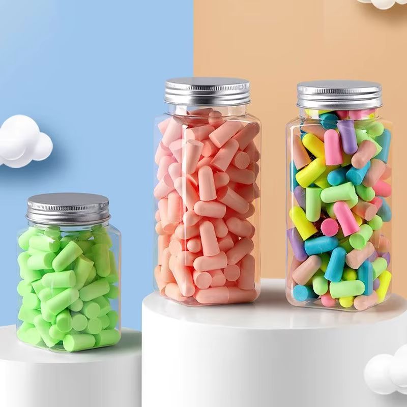 Bullet Type Foam Earplugs Set 24 60 120 Pcs Soft Noise Reduction Sleeping Ear Plugs
