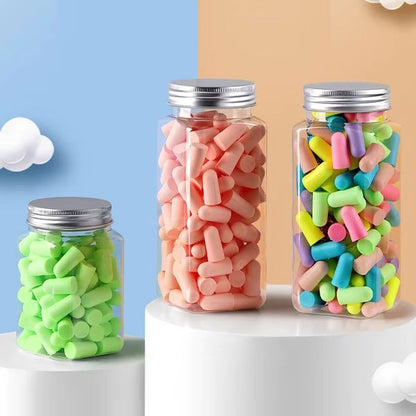 Bullet Type Foam Earplugs Set 24 60 120 Pcs Soft Noise Reduction Sleeping Ear Plugs