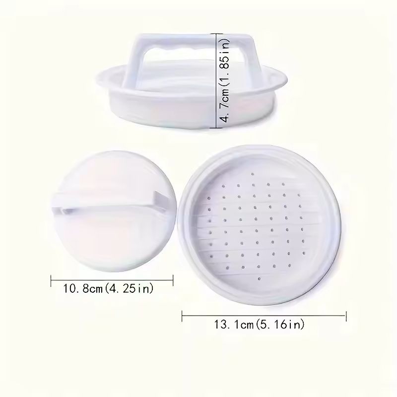 BurgerMaster MultiPurpose Meat  Hamburger Press  Reusable Burger Maker Tool 4
