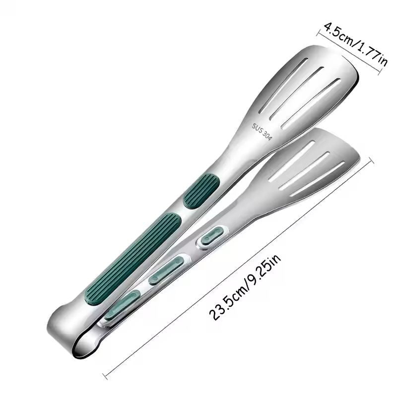 GripPro NonSlip Stainless Steel Food  Barbecue Tongs  MultiPurpose Kitchen Clip 1
