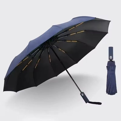 12Rib Automatic UVProtection Umbrella  HeavyDuty Windproof  Foldable SunRain Umbrella 6
