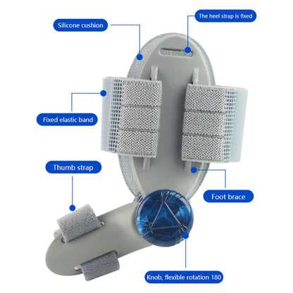 Adjustable Pedicure Finger Toe Corrector Unisex, Rotatable Toe Separator, Bunion Corrector Foot Hallux Valgus Braces