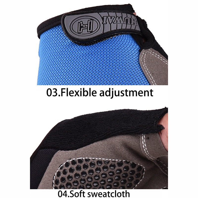 Fingerless Gym Gloves For Men Women AntiSlip Breathable Sports Gloves For Cycling  Bodybuilding Exe 3