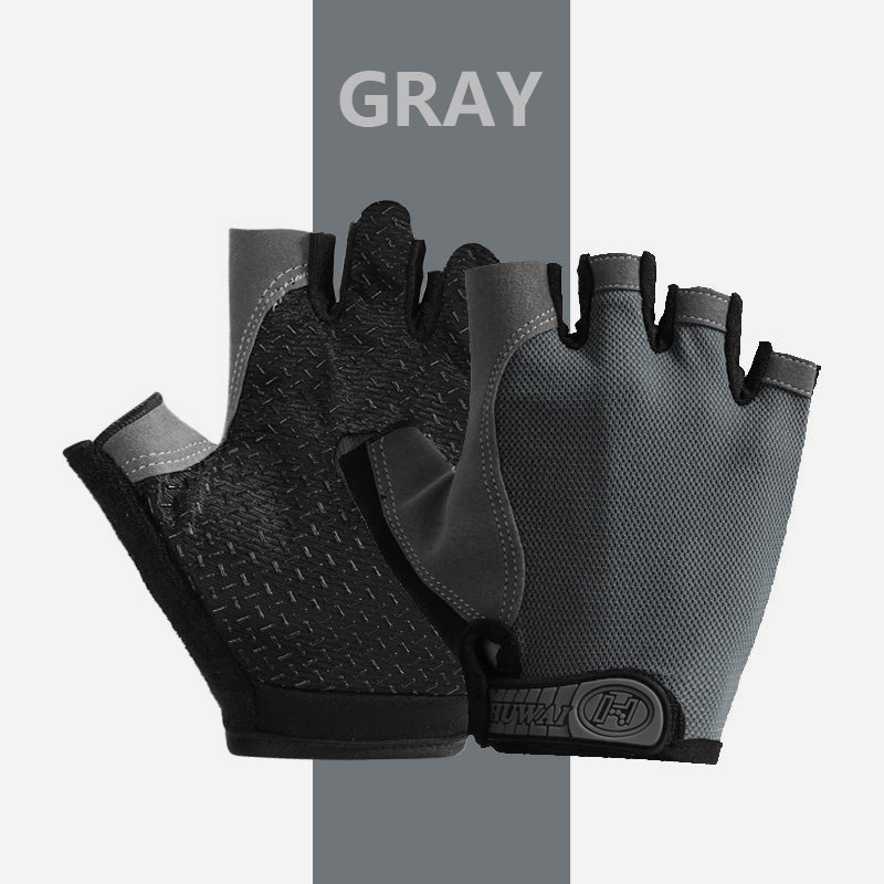 Fingerless Gym Gloves For Men Women AntiSlip Breathable Sports Gloves For Cycling  Bodybuilding Exe 4