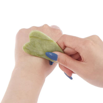 Natural Rose Jade Roller  Gua Sha Board Set  Facial Eye  Body Massage Tool For Skin Lifting And Ten 4