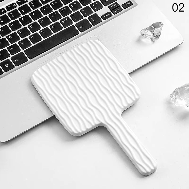 HeartShaped Handheld Eyelash Inspection Mirror  Portable Makeup Gadget 9
