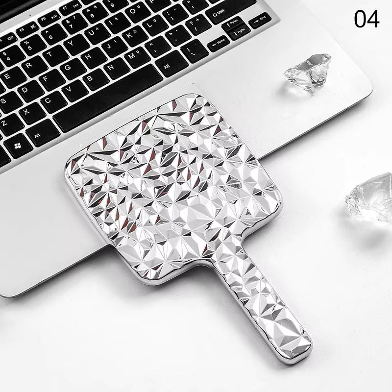 HeartShaped Handheld Eyelash Inspection Mirror  Portable Makeup Gadget 10