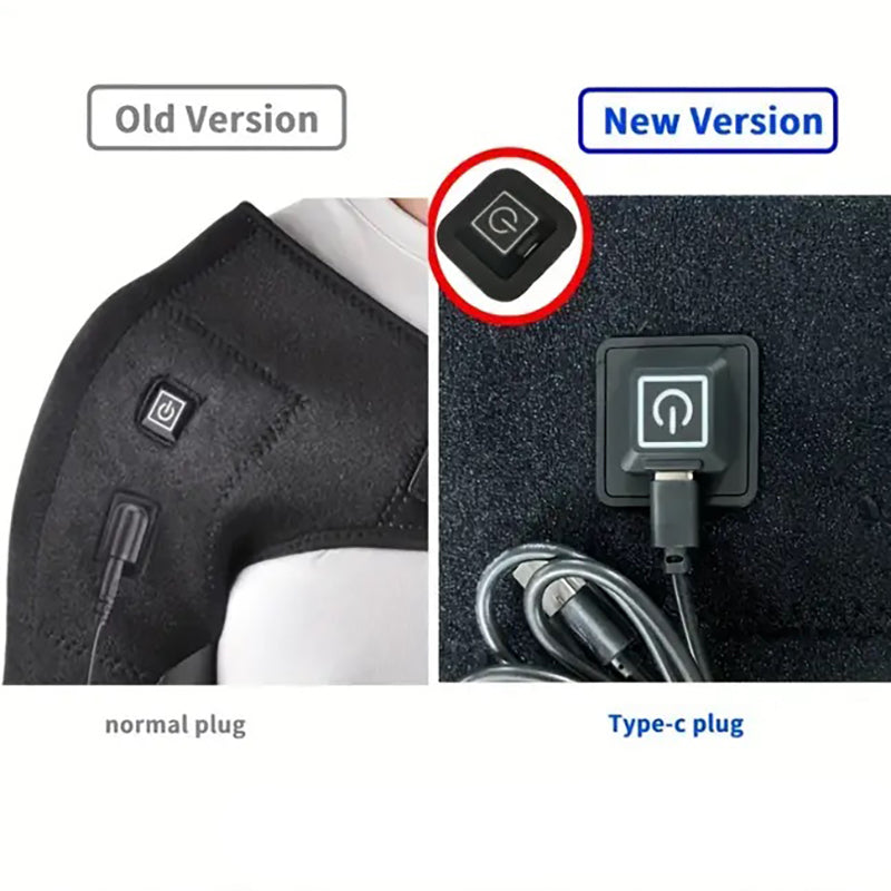 USB Powered Electric Heated Shoulder Strap, Three Temperature Adjustable Support