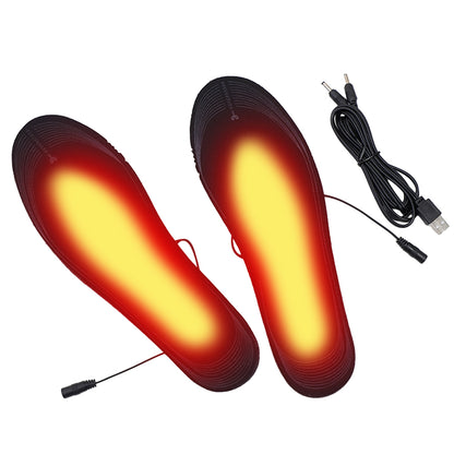 Rechargeable Heated Insoles, Unisex Electric Foot Warmer for Winter Fishing, Hiking, and Camping