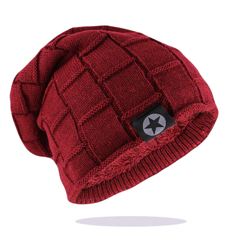 Thick Soft Stretch Beanie Hat Knit Wool Winter Hat For Men And Women New Unisex Fashion Outdoor Sku 9