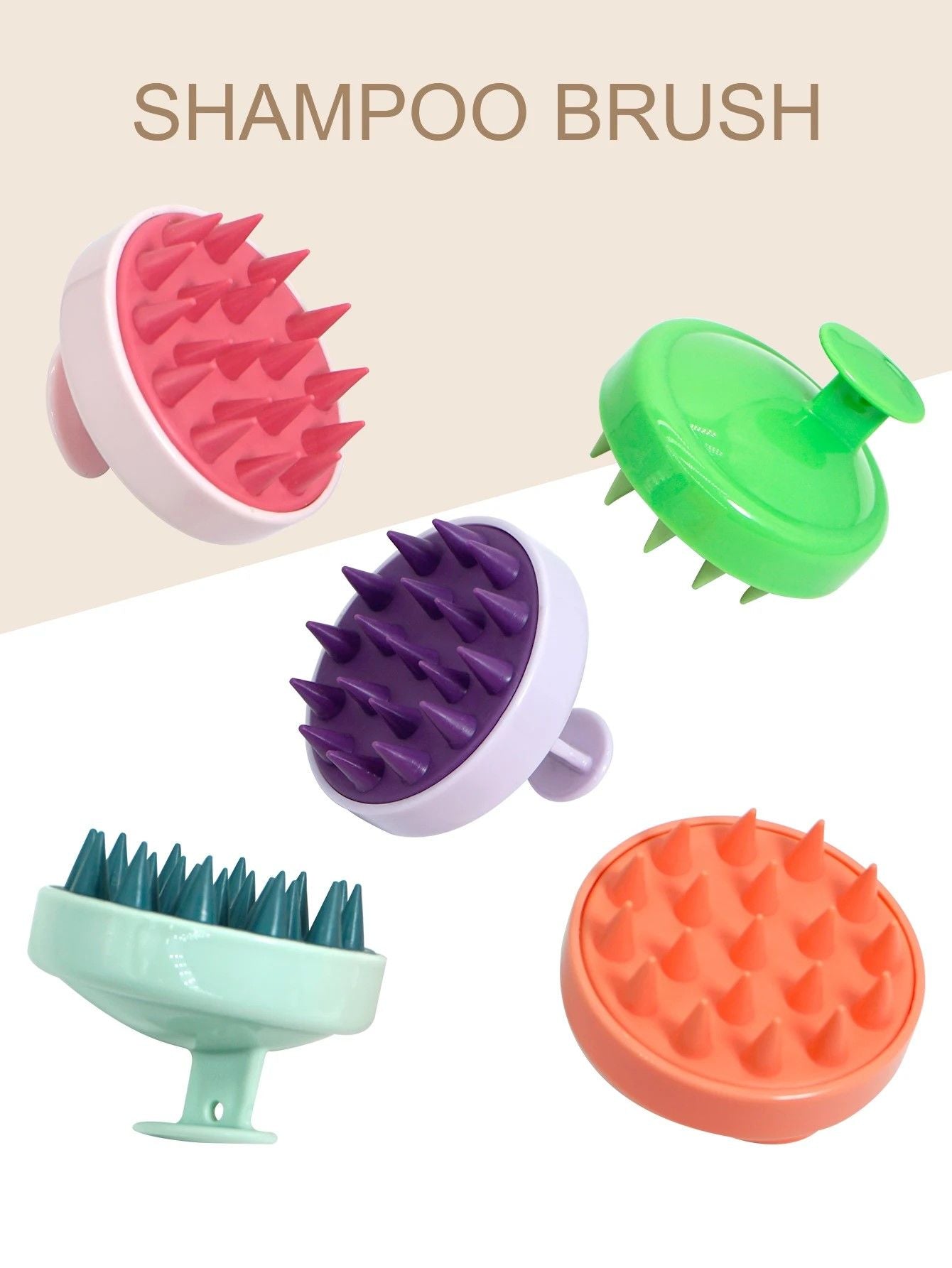 Silicone Spa Scalp Massager Brush – Ergonomic Deep-Clean Shampoo Comb & Scalp Massage Tool