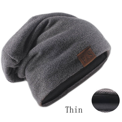 Spring Casual Soft Turban Hats Fashion Bonnet Hat For Men And Women Autumn Knitted Skullies Beanies 7