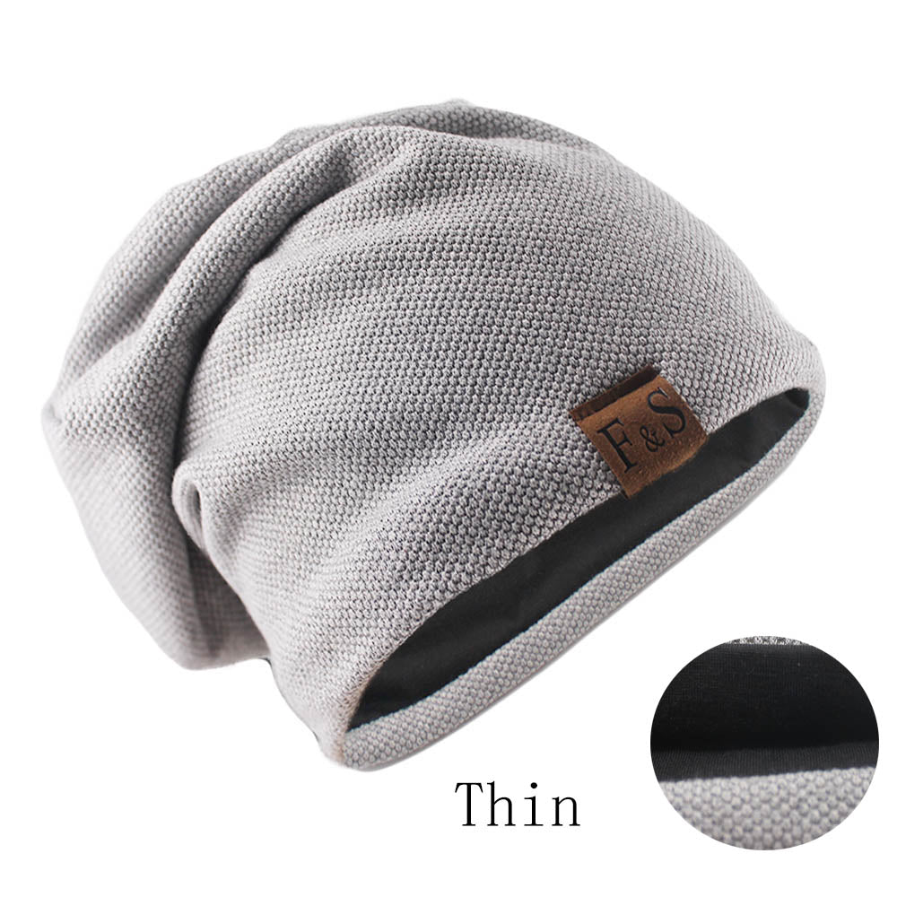 Spring Casual Soft Turban Hats Fashion Bonnet Hat For Men And Women Autumn Knitted Skullies Beanies 8