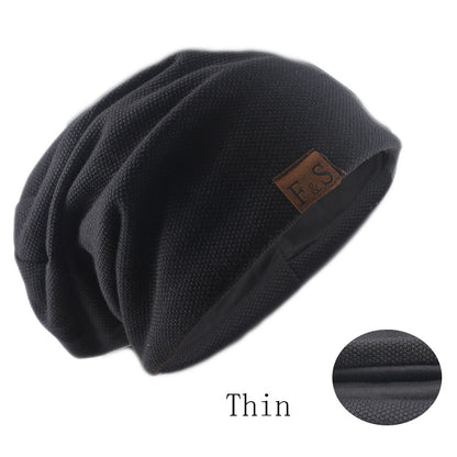Spring Casual Soft Turban Hats Fashion Bonnet Hat For Men And Women Autumn Knitted Skullies Beanies 9