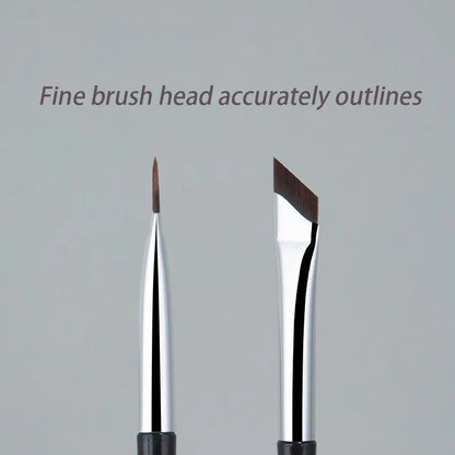 PrecisionEdge Angle Brush  UltraThin Fine Angle Flat Eyebrow  Eyeliner Brush 2
