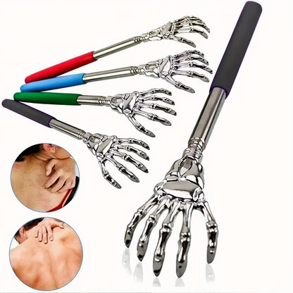 Extendable Back Scratcher, Stainless Steel Telescoping Massager for Both Humans and Pets