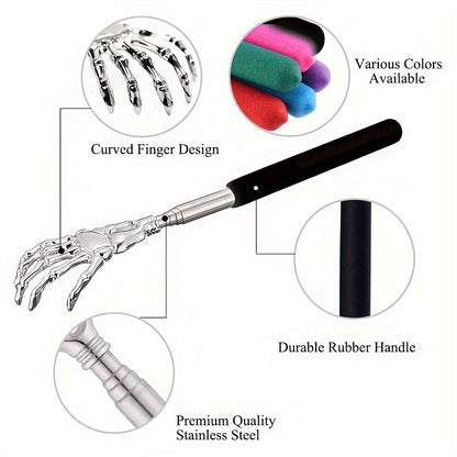 Extendable Back Scratcher Stainless Steel Telescoping Massager For Both Humans And Pets 5