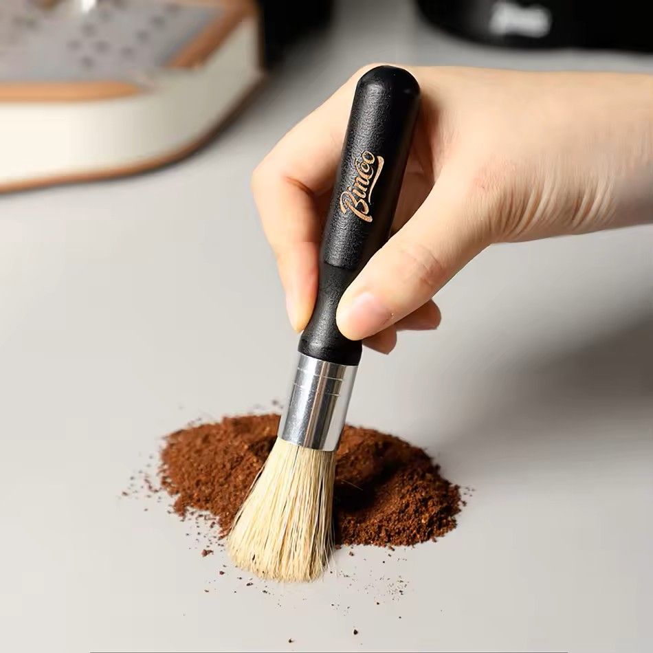 Vintage Coffee Grinder Cleaning Brush  Solid Wood Barista Tool For Espresso Machine  Coffee Grinder