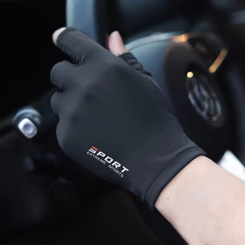 Outdoor UV Protection Touch Screen Sports Gloves – Thin Breathable Fishing & Motorcycle Riding Pair