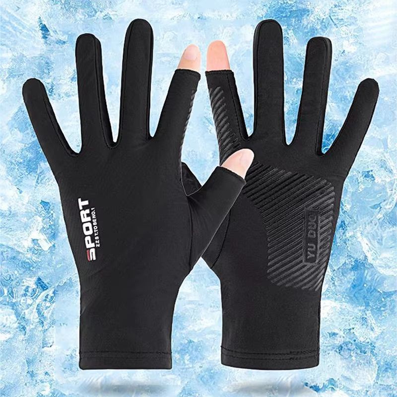Outdoor UV Protection Touch Screen Sports Gloves  Thin Breathable Fishing  Motorcycle Riding Pair 2
