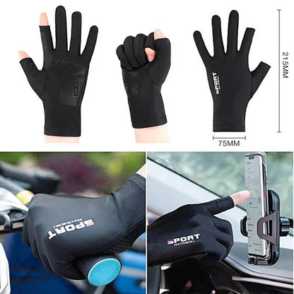 Outdoor UV Protection Touch Screen Sports Gloves  Thin Breathable Fishing  Motorcycle Riding Pair 3
