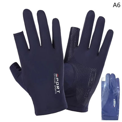 Outdoor UV Protection Touch Screen Sports Gloves  Thin Breathable Fishing  Motorcycle Riding Pair 6