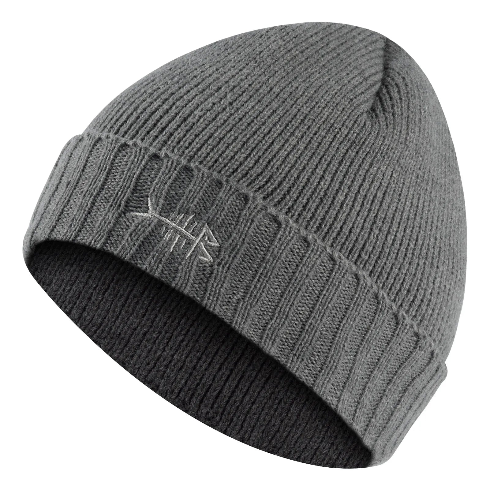 Winter Beanie Hats with Fleece Lining Thick Warm for Men Women Stretchy Fit Unisex Cuffed Knit Hat