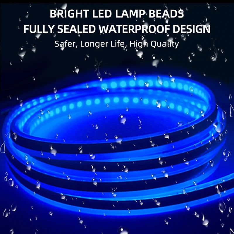 LED Daytime Running Light Car Hood Decorative Ambient Lamp, Engine Hood Guide DRL Lights