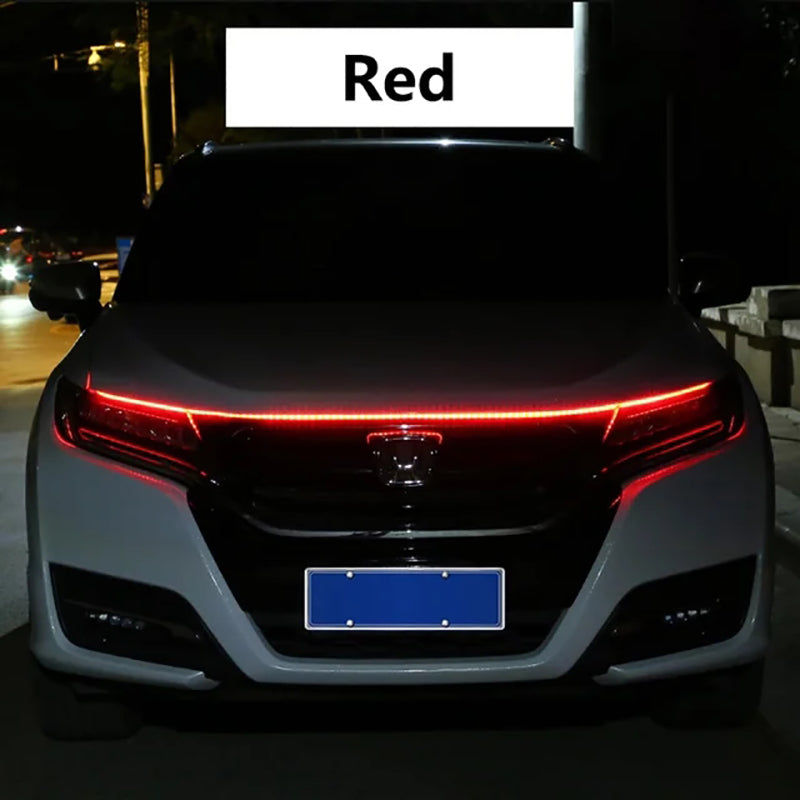 LED Daytime Running Light Car Hood Decorative Ambient Lamp, Engine Hood Guide DRL Lights