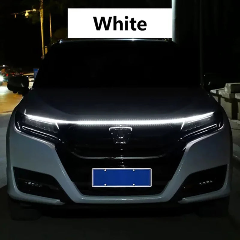 LED Daytime Running Light Car Hood Decorative Ambient Lamp, Engine Hood Guide DRL Lights