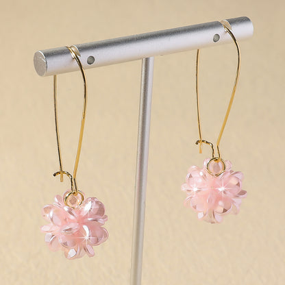 Pearl Petal Ball Earrings, DIY Women's Fashion Trend, Perfect for Outdoor Travel, Party, Holiday Gifts