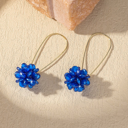 Pearl Petal Ball Earrings, DIY Women's Fashion Trend, Perfect for Outdoor Travel, Party, Holiday Gifts