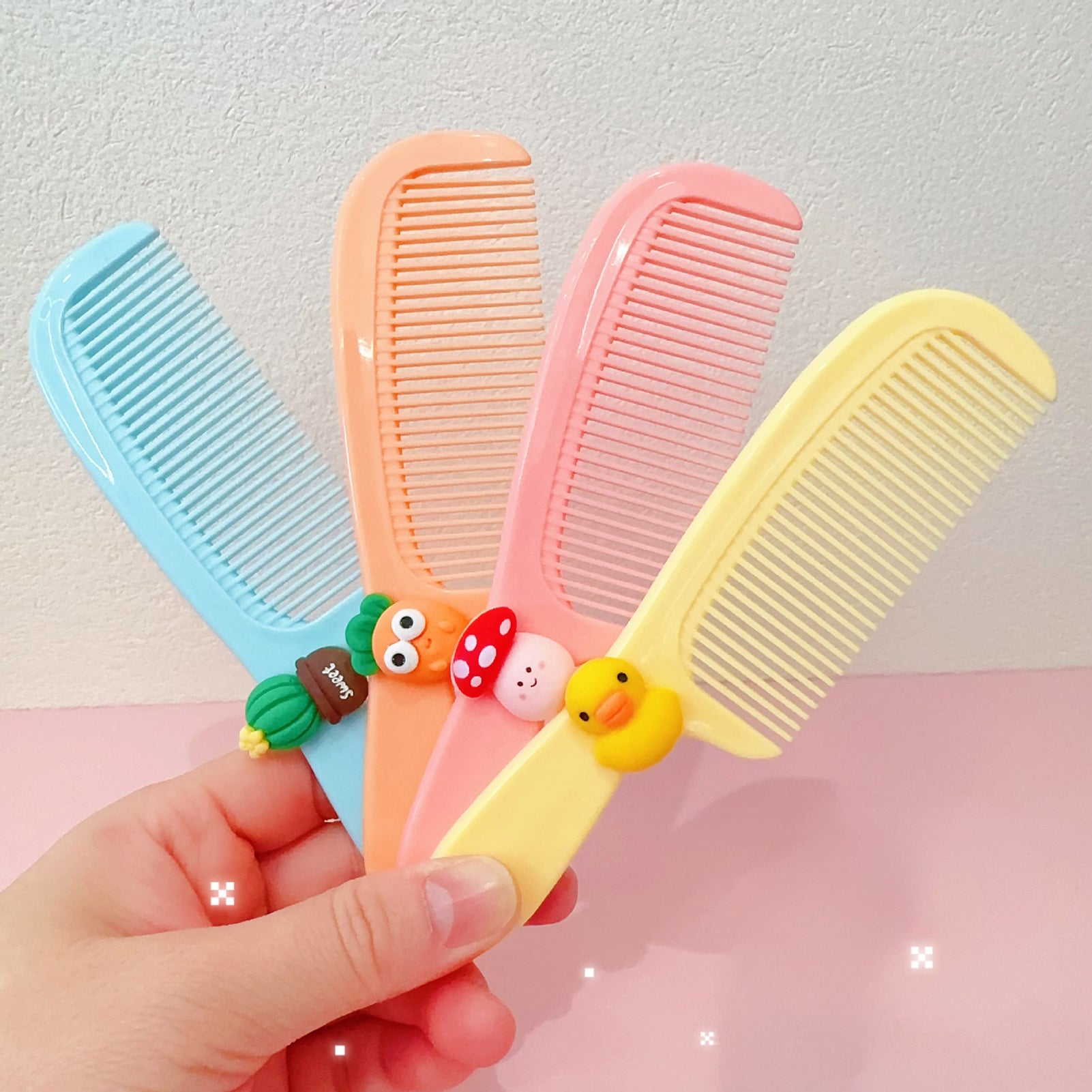 Portable Mini Hair Comb Cartoon For Kids Cute Girl Student Hair Care Professional Salon Comb For Bl 2