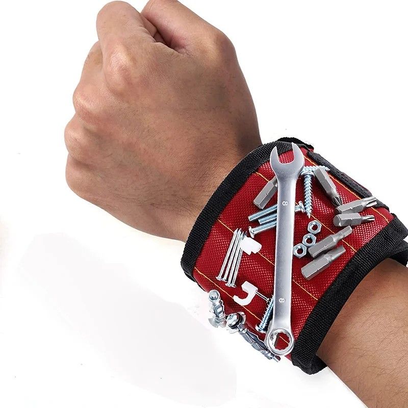 MagneGrip Pro Magnetic Wristband for Screws, Nails & Drill Bits – Adjustable Tool Holder for DIY & Professionals
