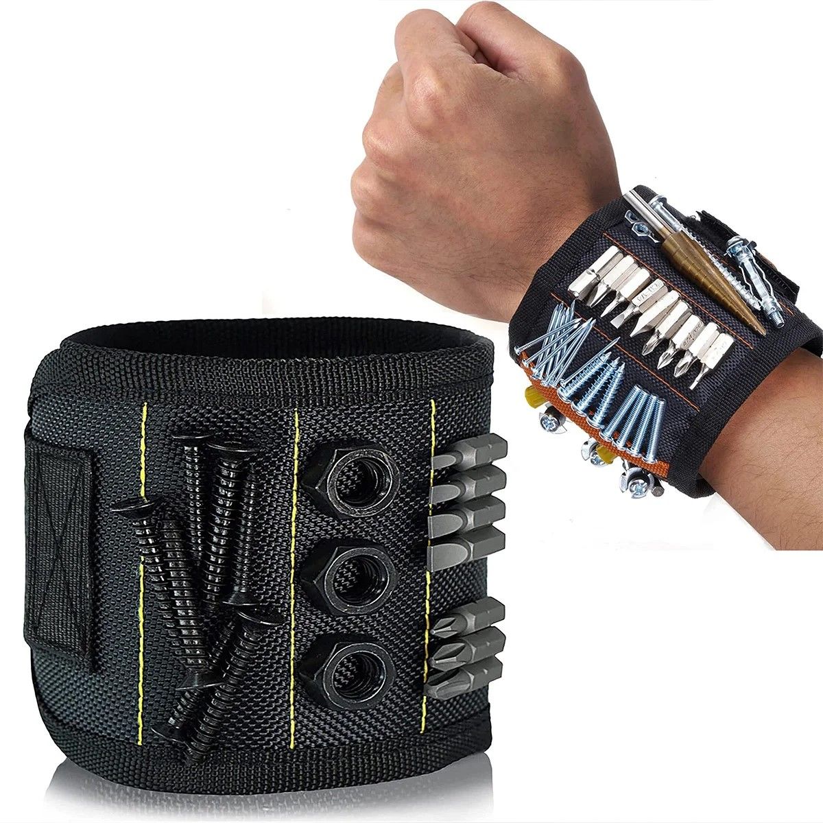 MagneGrip Pro Magnetic Wristband For Screws Nails  Drill Bits  Adjustable Tool Holder For DIY  Prof 2