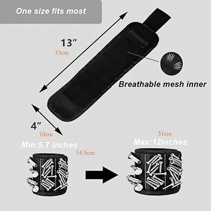 MagneGrip Pro Magnetic Wristband For Screws Nails  Drill Bits  Adjustable Tool Holder For DIY  Prof 5