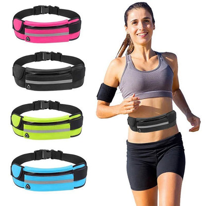 Fanny Pack Running Man Waist Bag, Colorful Waterproof Neoprene Design