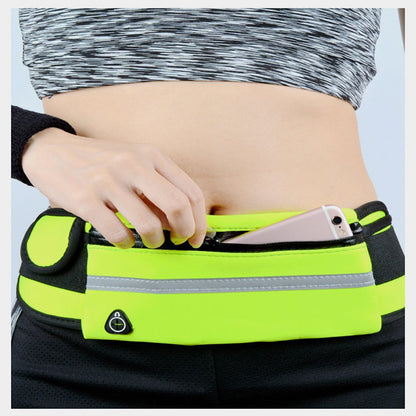 Fanny Pack Running Man Waist Bag, Colorful Waterproof Neoprene Design