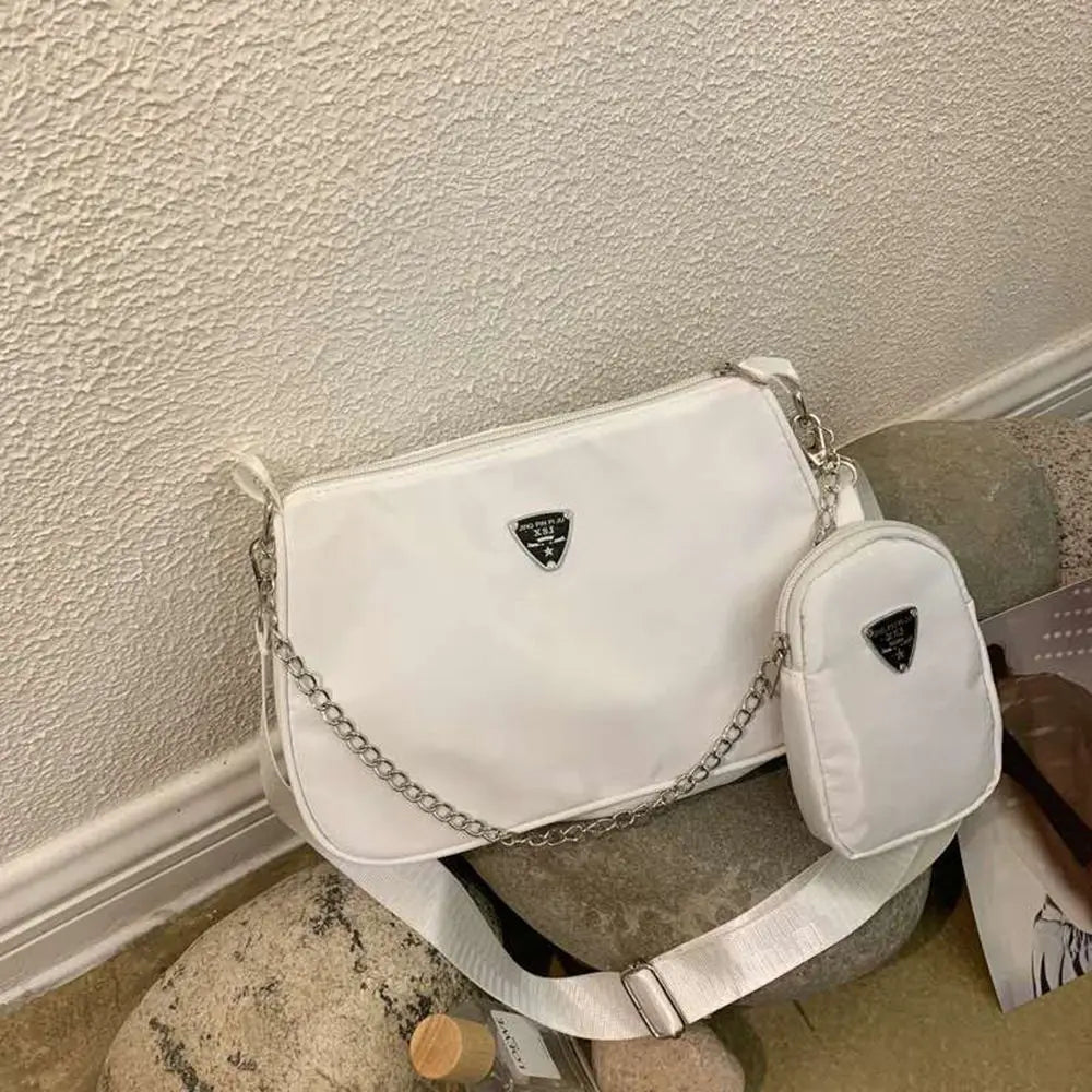 Fashionable Nylon Crossbody Bag For Women Casual Cross Body Bag Portable Underarm Bag For Students 3