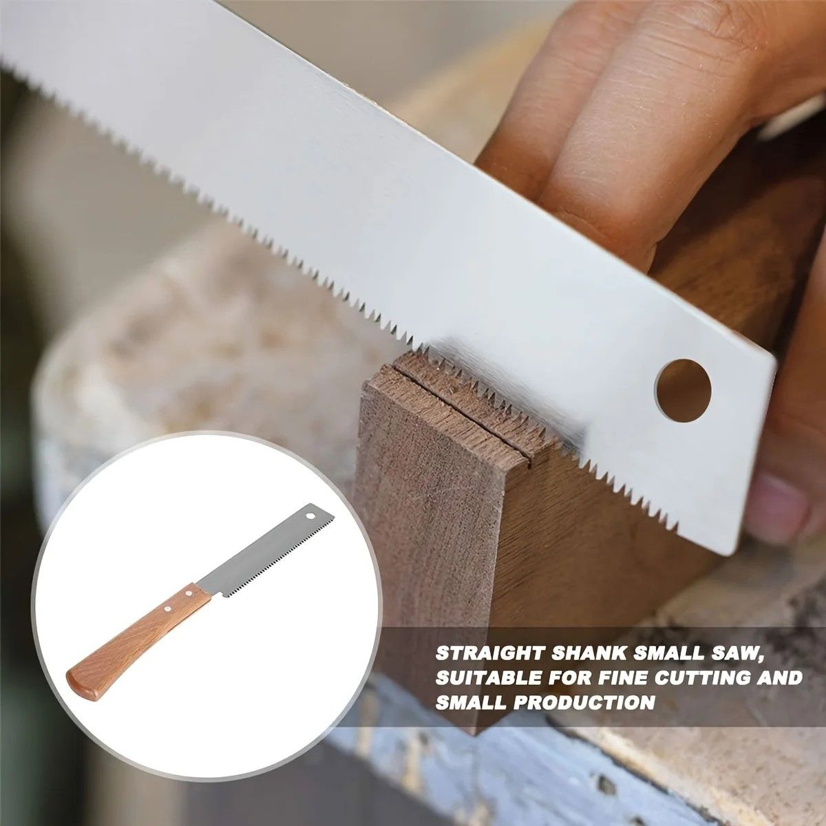 PrecisionTrim 12 Inch FlushCut Pull Saw With Wooden Straight Handle 1
