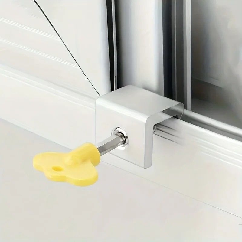 AdjustLock Sliding Door  Window Strap Security  ChildSafety Lock For Homes 1