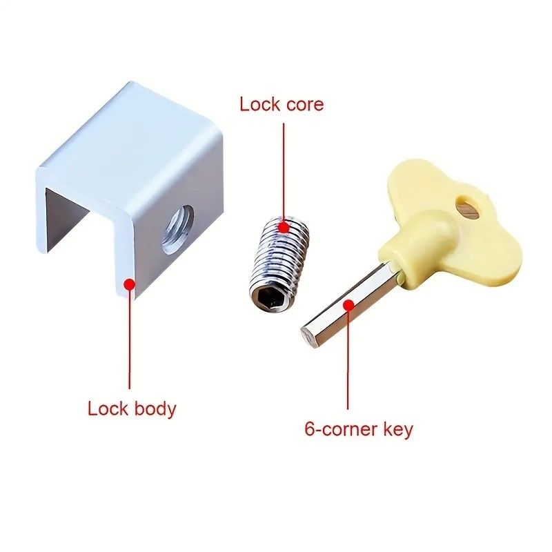 AdjustLock Sliding Door  Window Strap Security  ChildSafety Lock For Homes 3