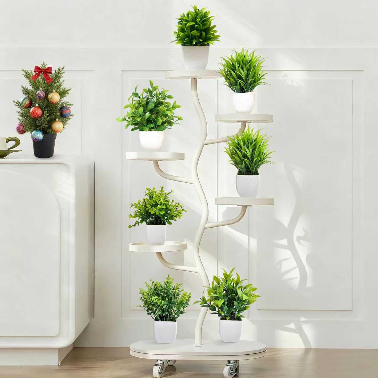 Artificial Christmas Tree, Green Potted Plants, DIY Room Decor