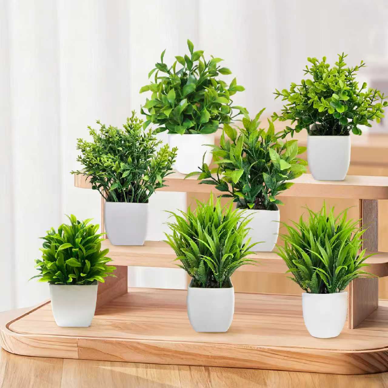 Artificial Christmas Tree Green Potted Plants DIY Room Decor 1