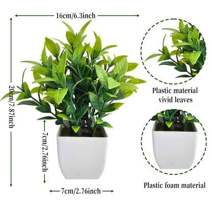 Artificial Christmas Tree Green Potted Plants DIY Room Decor 10