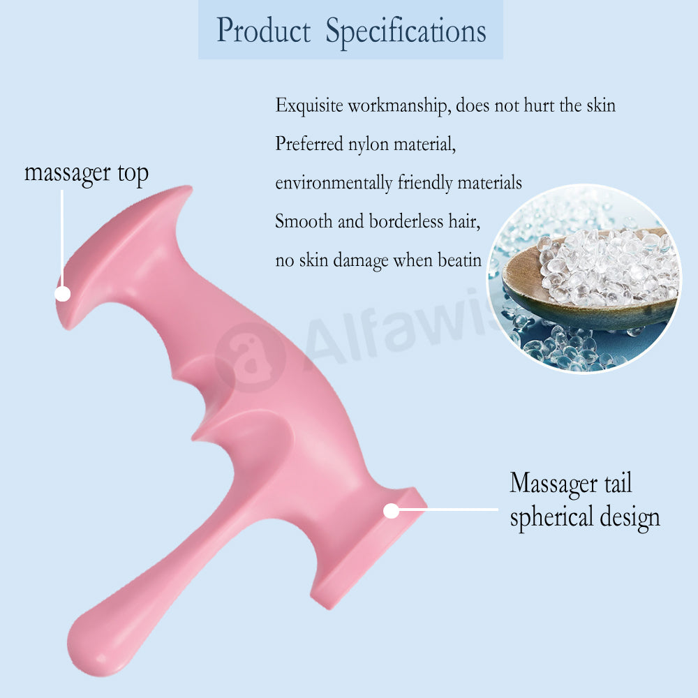 Trigger Point Handheld Massager Reflexology Stick Tshaped Point Thumb Finger Press Best Back Massag 1