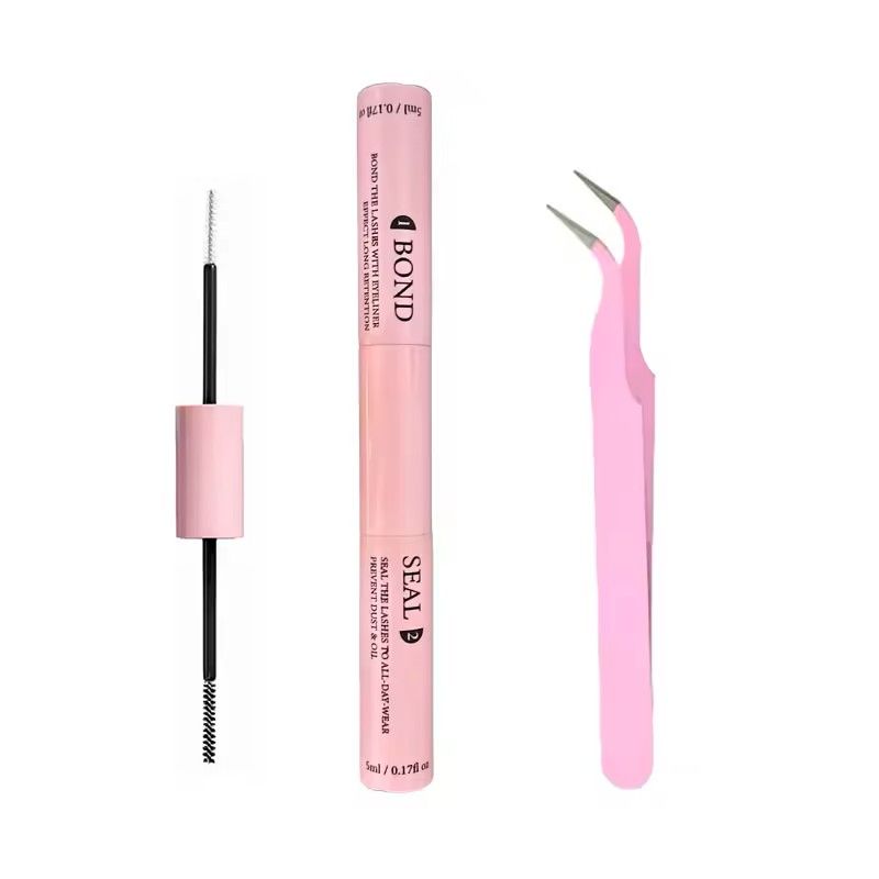 Lash Bond & Seal Extension Kit – Super Strong Hold Adhesive, Remover & Tweezers for Long-Lasting DIY Lash Extensions
